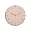 Hemverk - Vægur - Lys Eg/Powder Dusty Rose - Guld visere - Ø38 cm