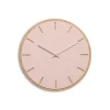 Hemverk - Vægur - Lys Eg/Powder Dusty Rose - Sølv visere - Ø38 cm
