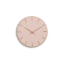 Hemverk - Vægur - Lys Eg/Powder Dusty Rose - Kobber visere - Ø28 cm