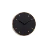 Hemverk - Vægur - Lys Eg/Sort - Sorte visere - Ø28 cm