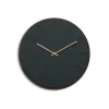 Hemverk - Vægur - Mørk Eg/Conifer Grøn - Kobber visere - Ø38 cm