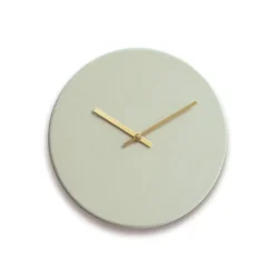 Hemverk - Vægur - Shape Caqui - Guld visere - Ø28 cm
