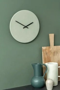 Hemverk - Vægur - Shape Caqui - Sølv visere - Ø28 cm