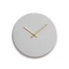 Hemverk - Vægur - Shape - Lys grå - Guld visere - Ø38 cm