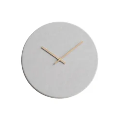 Hemverk - Vægur - Shape - Lys grå - Kobber visere - Ø28 cm