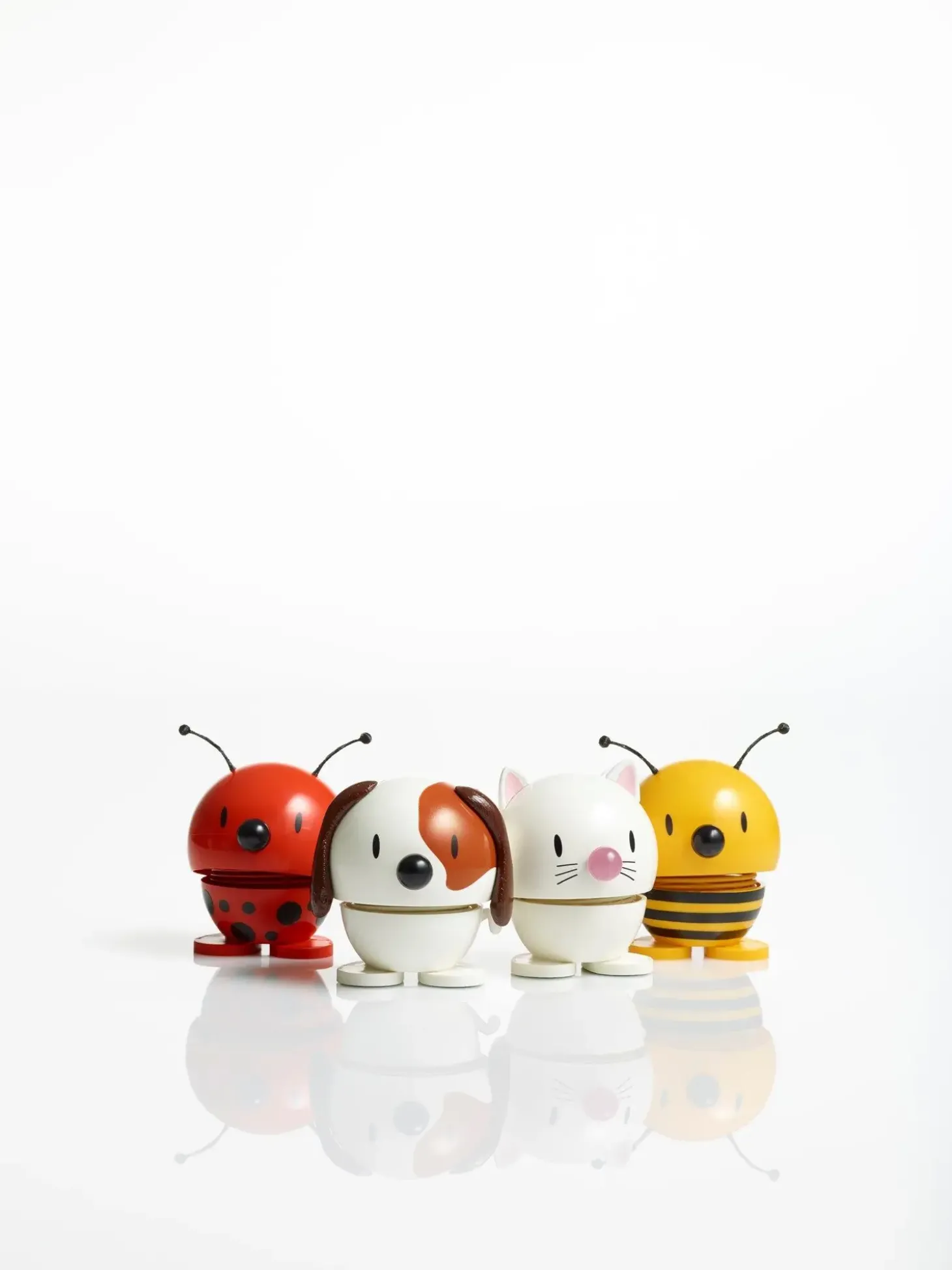 Hoptimist - Animals - Bee, gul - Hummelbi 9x5 cm