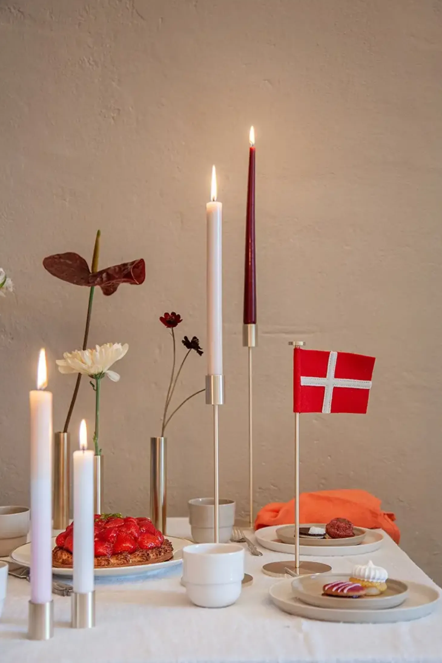 Hove Home - High Light lysestage - Rustfrit stål - H28 cm