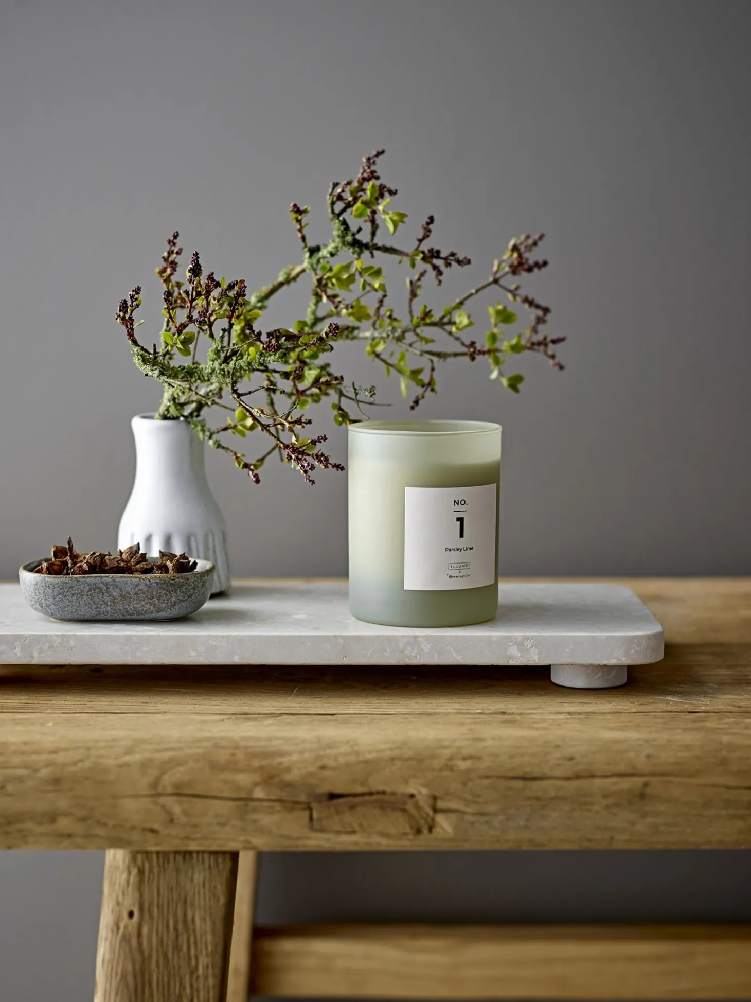ILLUME x Bloomingville - NO. 1 - parsley Lime, duftlys (gift box)