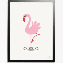 KAI Copenhagen - Plakat med flamingo - 50x70 cm.
