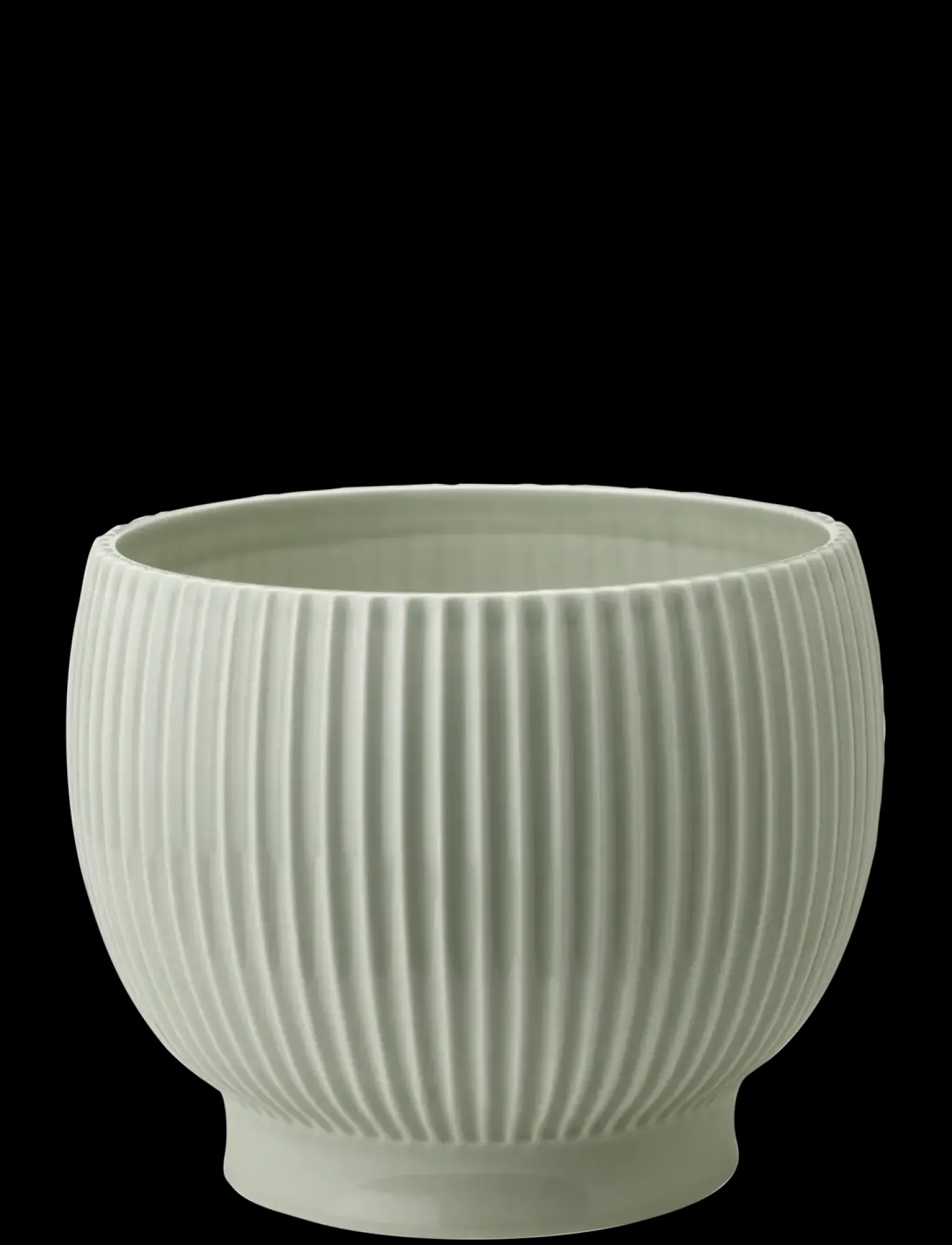 Knabstrup Keramik - urtepotteskjuler Ø 18 cm ripple mint