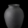 Knabstrup Keramik - vase H 20 cm black