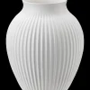 Knabstrup Keramik - vase H 27 cm ripple white