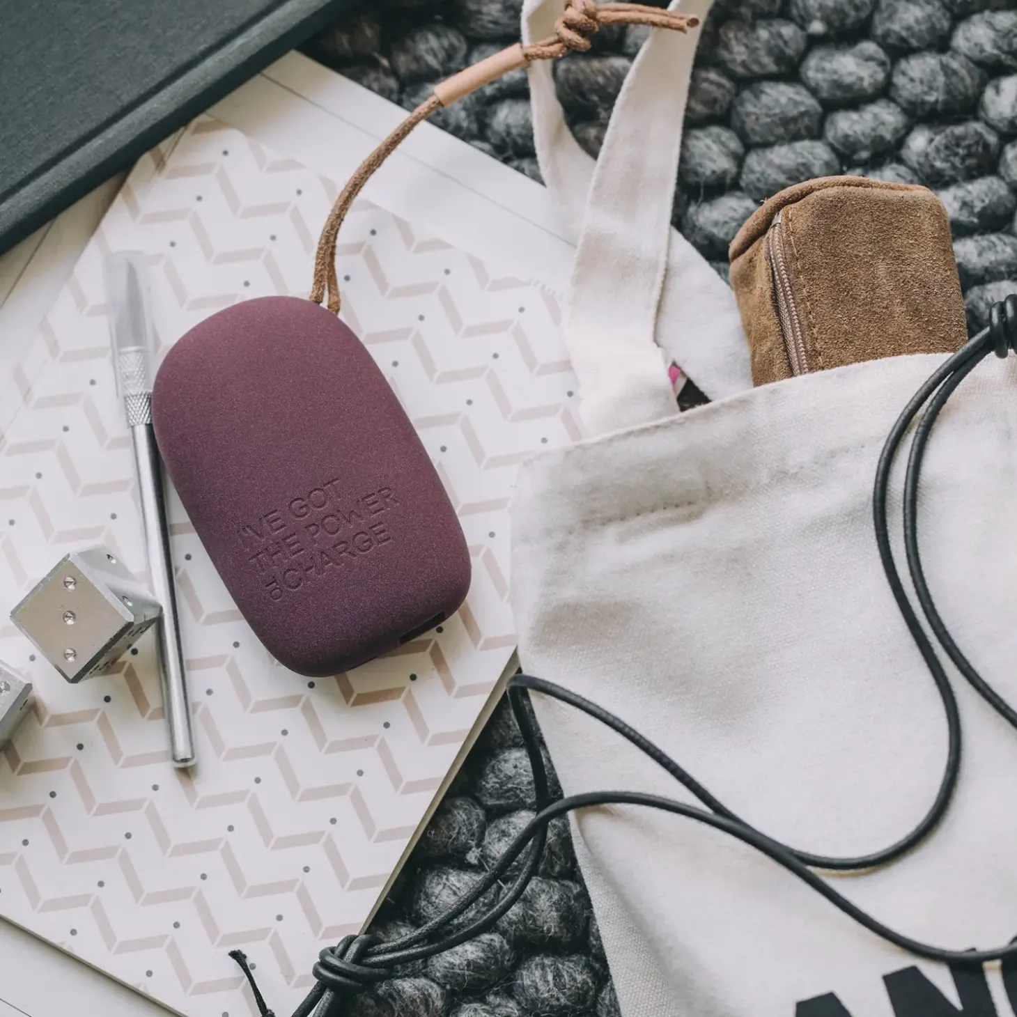 Kreafunk - toCHARGE Urban Plum - Opladere