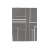 Kristina Dam - Architecture Throw, Sort Melange/Off-White