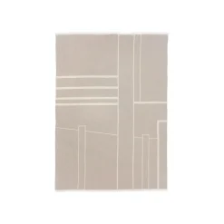 Kristina Dam - Architecture Throw, Beige/Off-White