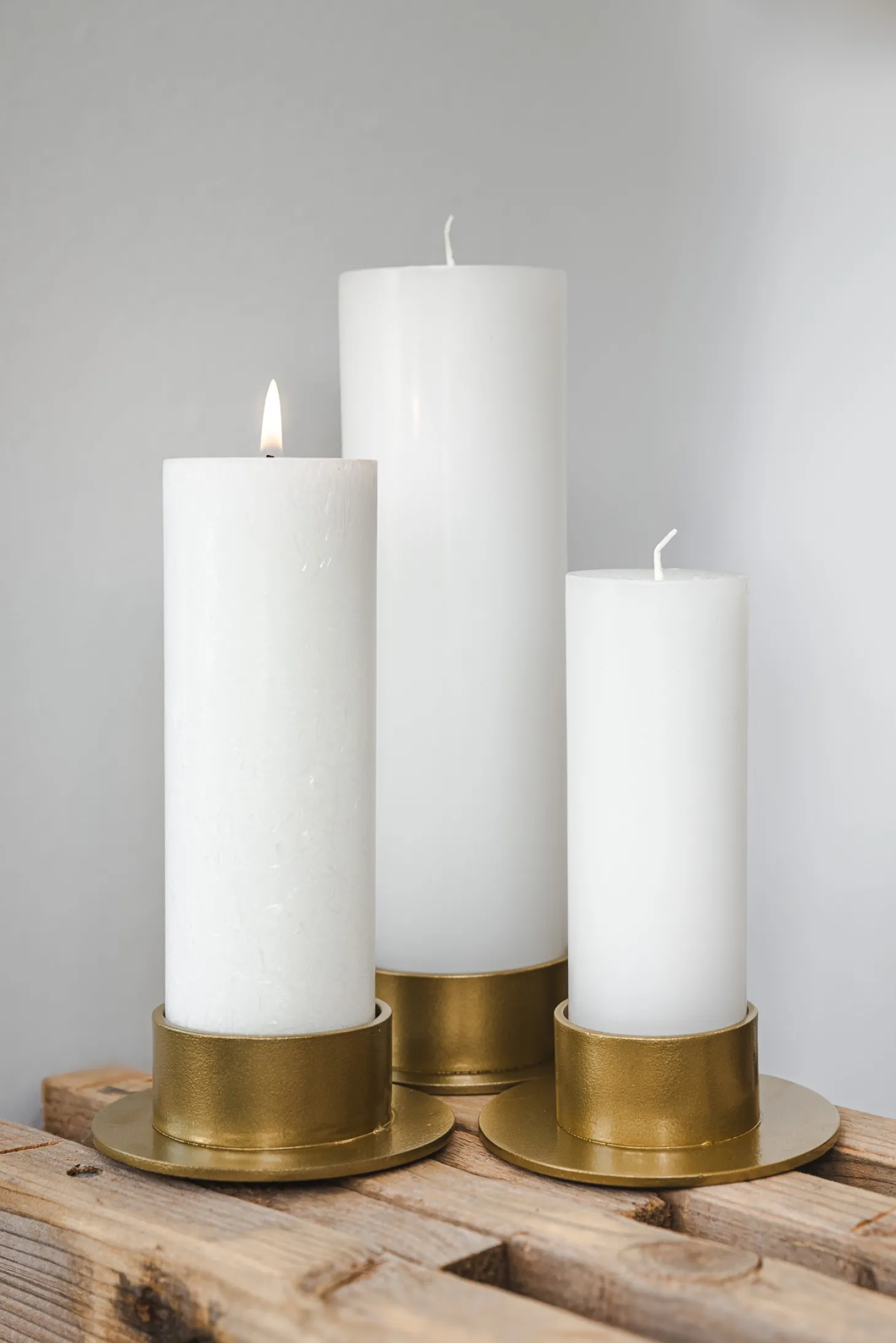 Kunstindustrien - Circle lysestage Ø5 cm - Guld