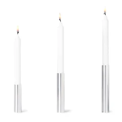 Kunstindustrien - Slim Light lysetage rustfri stål - Højde 14 cm
