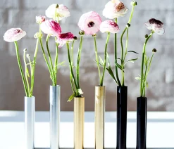 Kunstindustrien - Slim Vase - Sort - Højde 14 cm