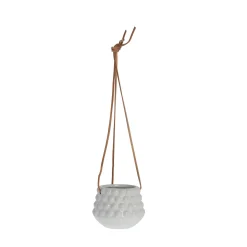 Lene Bjerre - Dotsie hængepotte Ø12cm hvid