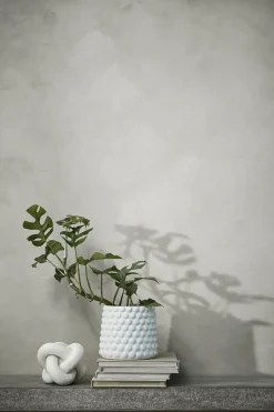 Lene Bjerre - Dotsie urtepotteskjuler Ø18cm hvid