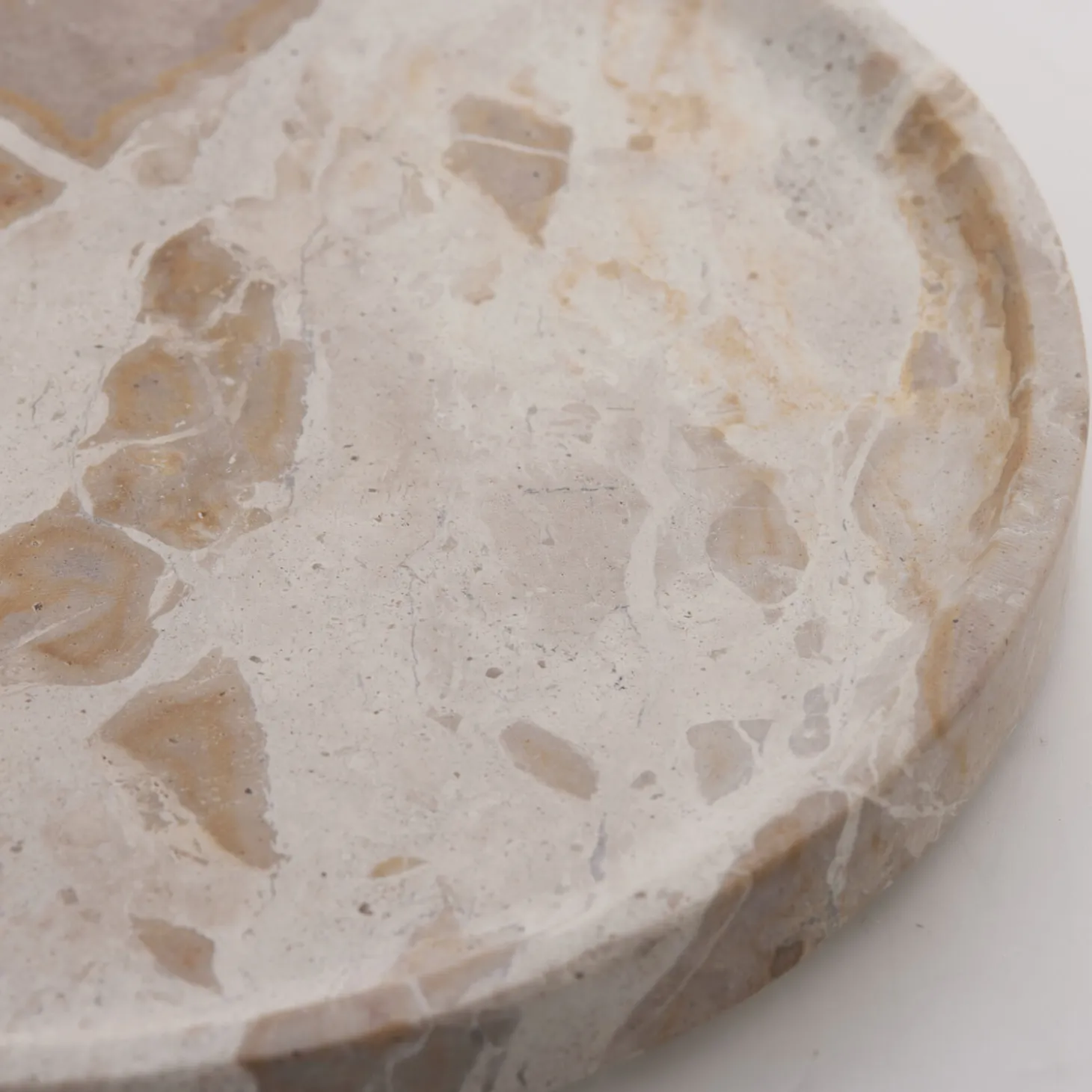 Lene Bjerre - Ellia marmorfad Ø25 cm. sand