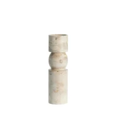 Lene Bjerre - Ellia Marmor lysestage H30 cm - Sand