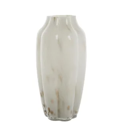 Lene Bjerre - Mara glasvase 31x15 cm. sølvgrå