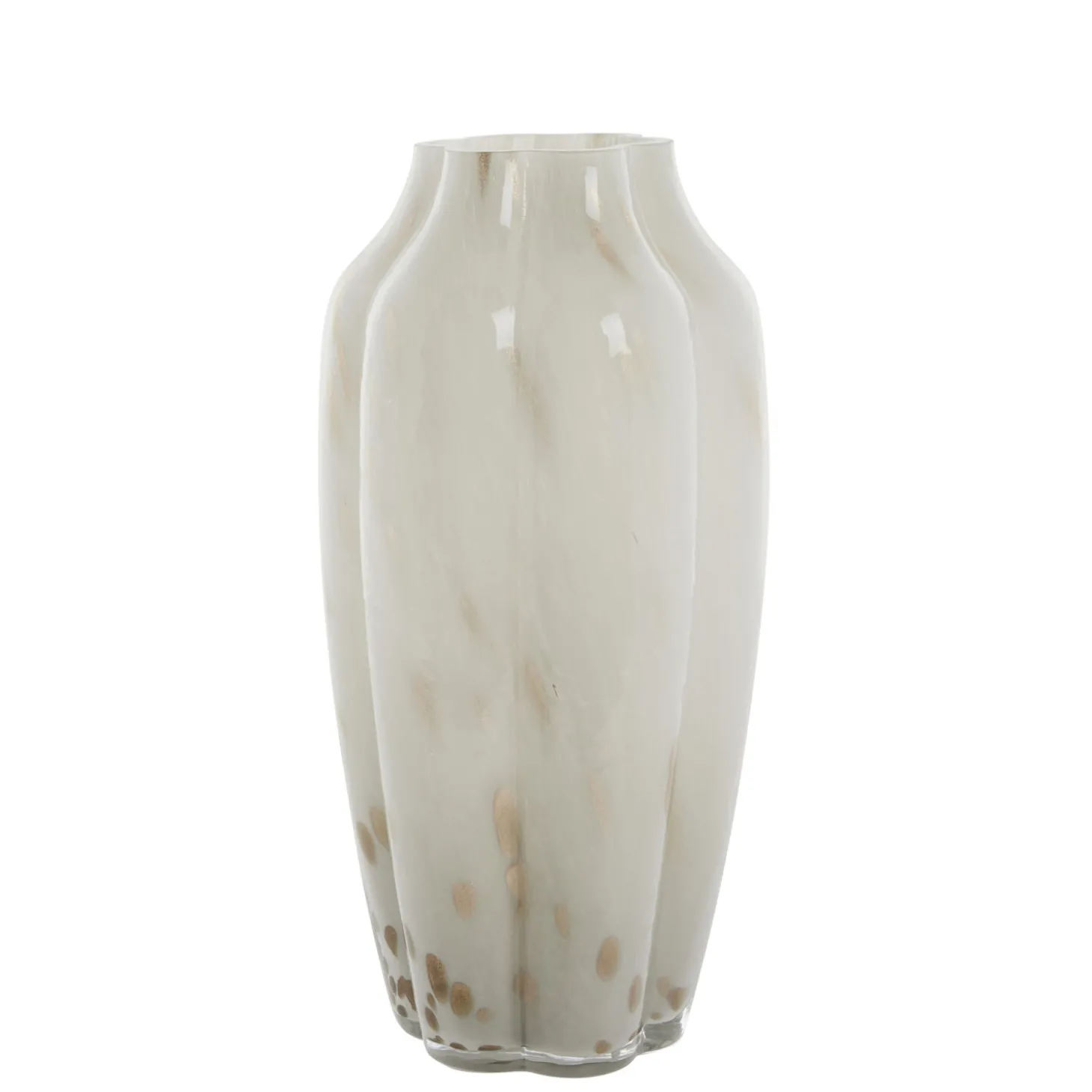 Lene Bjerre - Mara glasvase 31x15 cm. sølvgrå