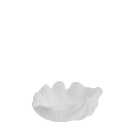 Lene Bjerre - Shella muslingeskål 25x18,5 cm. hvid hvid