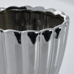 Lene Bjerre - Shenella urtepotteskjuler H20 cm. sølv