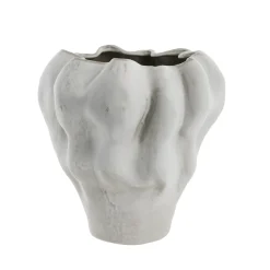 Lene Bjerre - Viola vase i stentøj 33x33 cm. hvid
