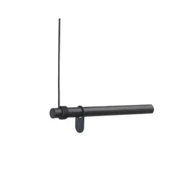 LindDNA bøjlestang - Wall swing 50 cm - Sort med sort læderstrop