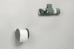 LindDNA - Toiletrulleholder - Nupo Black/ Alu Black