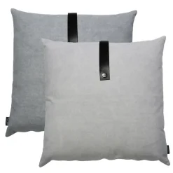 Louise Smærup - Pude, canvas - Light Grey (50x50 cm.)