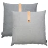 Louise Smærup - Pude, canvas - Light Grey (50x50 cm.)