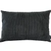 Louise Smærup - Pude Corderoy - Dark Grey (80x50 cm)