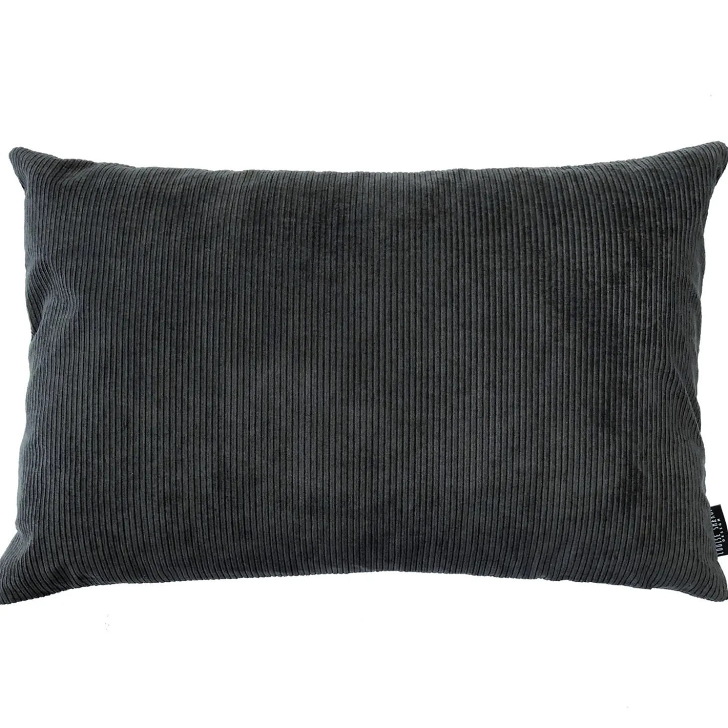 Louise Smærup - Pude Corderoy - Dark Grey (80x50 cm)