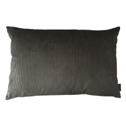 Louise Smærup - Pude, fløjl u. strop - Taupe (50x50 cm.)