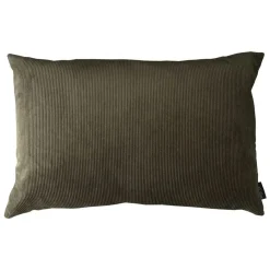Louise Smærup - Pude, fløjl u. strop - Army (40x60 cm.)