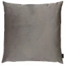 Louise Smærup - Pude, velour u. strop - Brown/grey (50x50 cm.)