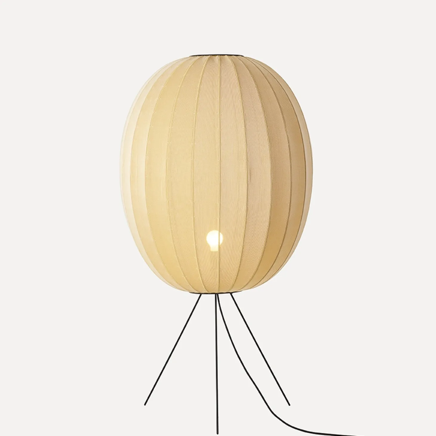 Made By Hand - Gulvlampe - Knit-Wit 65 High Oval Floor Medium - Sunrise