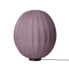 Made By Hand - Gulvlampe - Knit-Wit 65 High Oval Floor Level - Burgundy