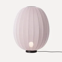 Made By Hand - Gulvlampe - Knit-Wit 65 High Oval Floor Level - Light Pink