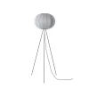Made By Hand - Gulvlampe - Knit-Wit 45 Round Floor High - Silver