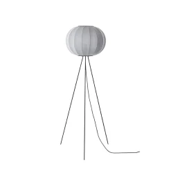 Made By Hand - Gulvlampe - Knit-Wit 45 Round Floor High - Silver
