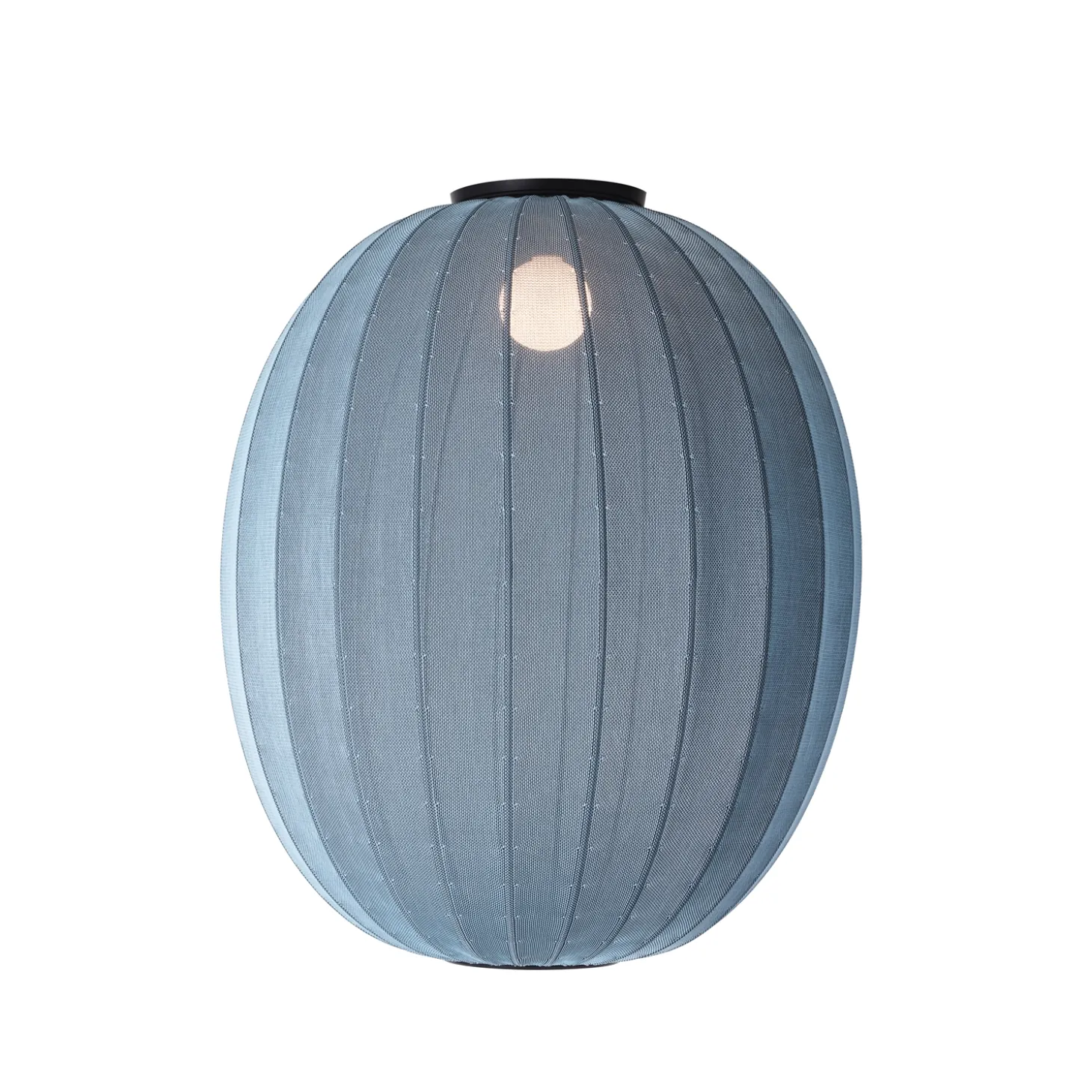 Made By Hand - Loftlampe - Knit-Wit 65 High Oval Ceiling - Blue Stone