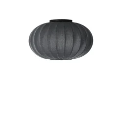 Made By Hand - Loftlampe - Knit-Wit 57 Oval Ceiling/Wall - Black