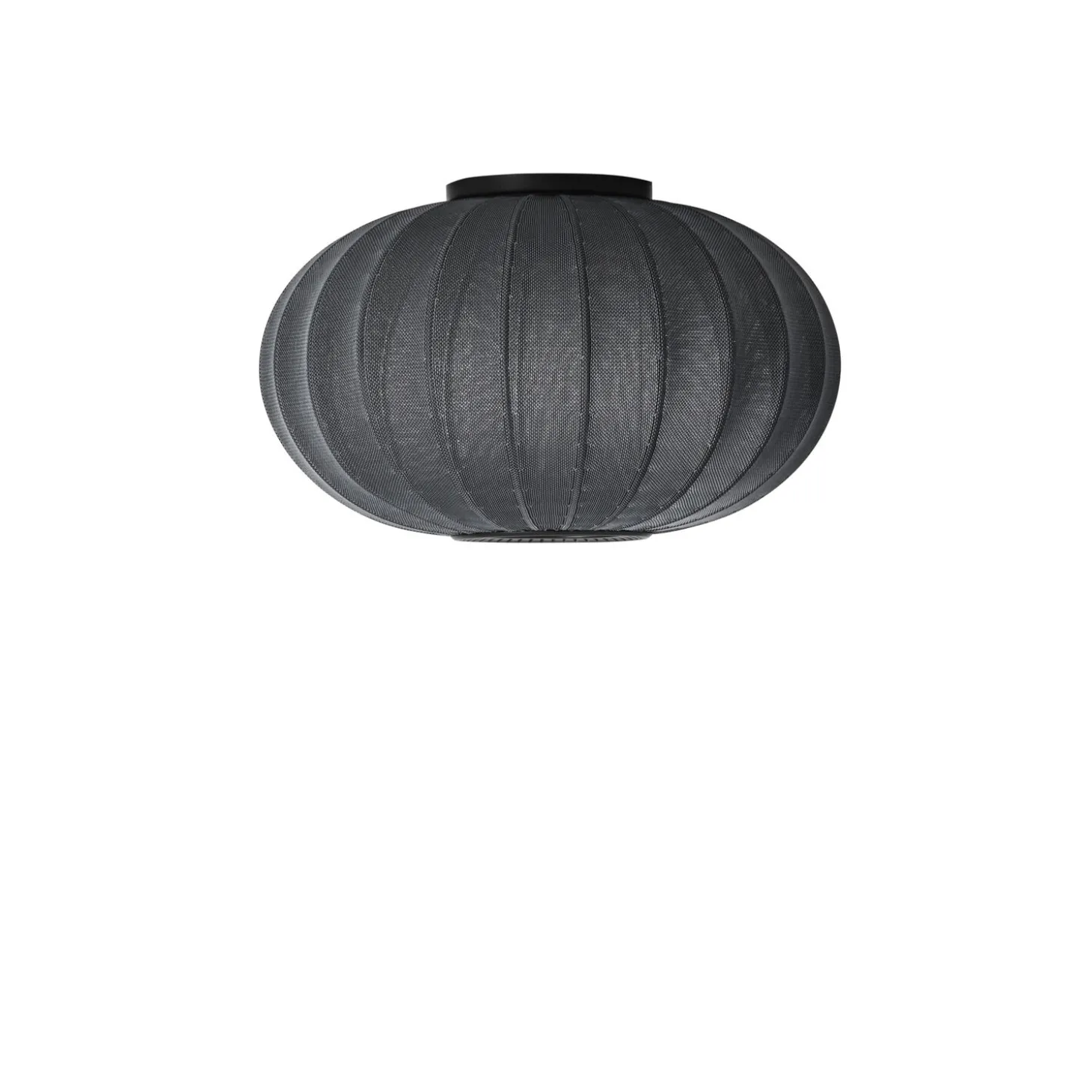Made By Hand - Loftlampe - Knit-Wit 57 Oval Ceiling/Wall - Black