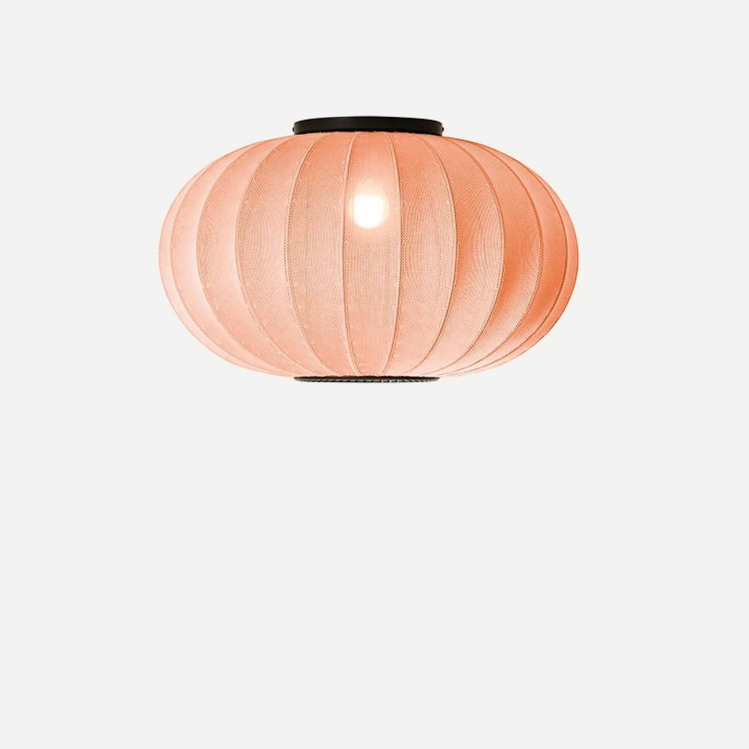 Made By Hand - Loftlampe - Knit-Wit 57 Oval Ceiling/Wall - Coral