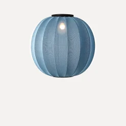 Made By Hand - Loftlampe - Knit-Wit 60 Round Ceiling - Blue Stone